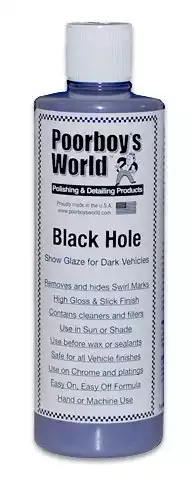 Poorboy's World Black Hole Show Glaze for Dark Vehicles - 16 oz